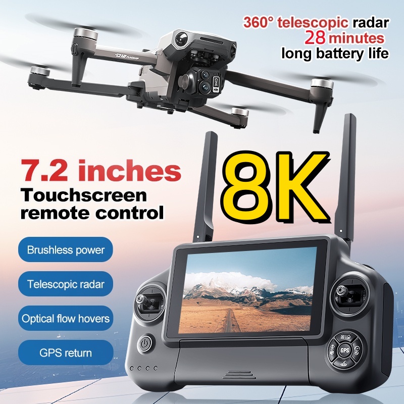 Drone Rc With Screen - Dron RC con Control Remoto FPV,