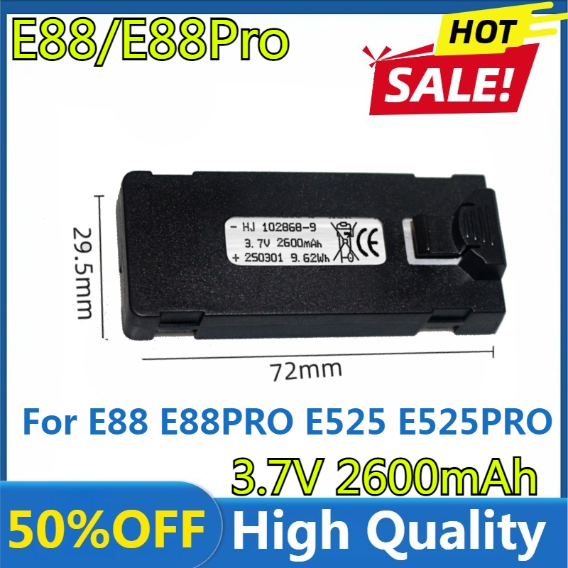 Rc Drone E88 - Batería E88 3,7 V 2600mAh para