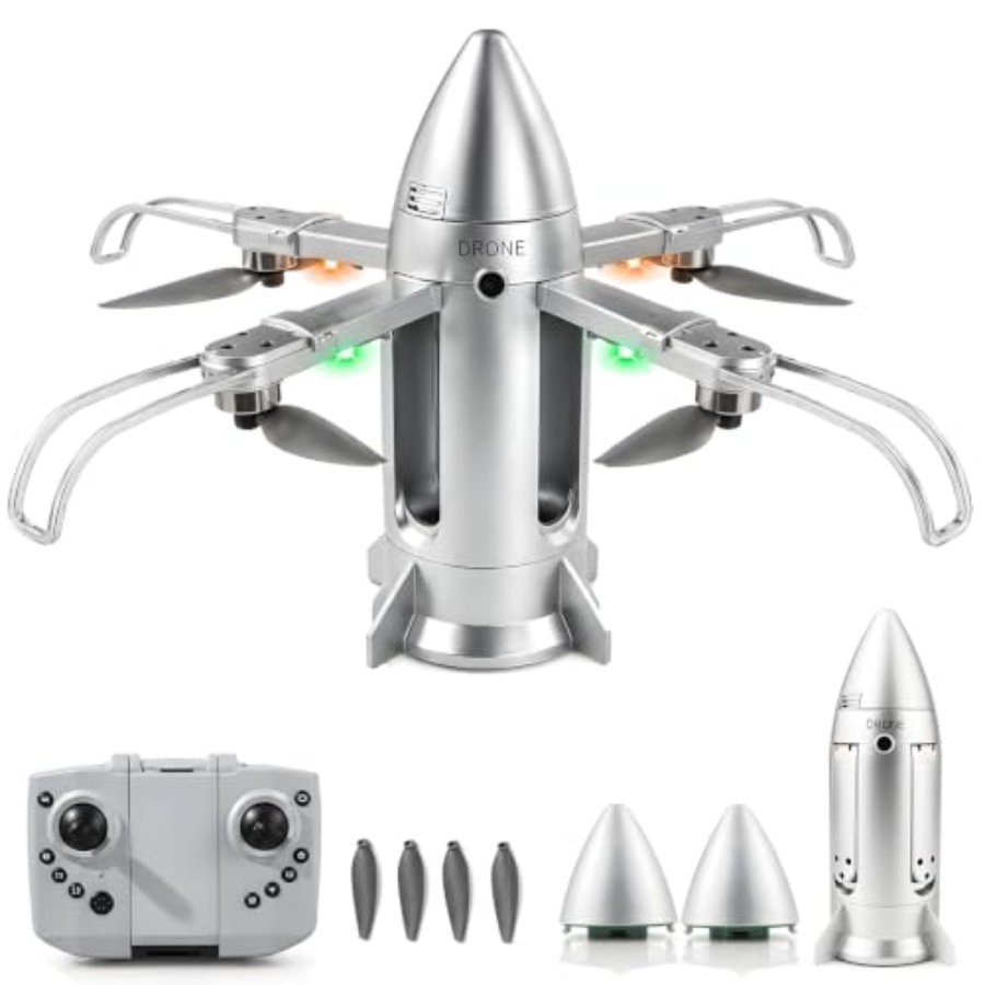 Drone Rc Foldable - Dron cohete RC para niños: juguete