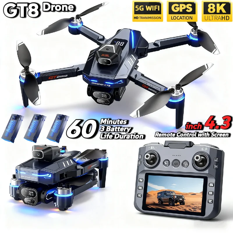 Rc Drone E88 - Caliente para LSRC GT8 Drone 4K