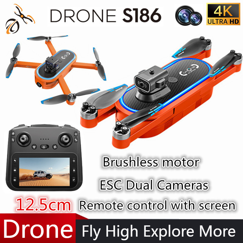 2025 S186 Drone profesional 4K - Drone Rc Foldable reseña y precio