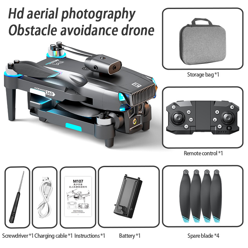 Drone RC plegable M107: cámara - Drone Rc Foldable reseña y precio