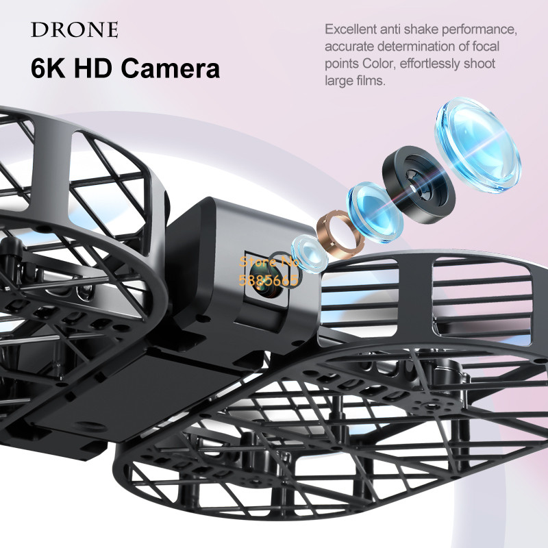 Cámara HD 8K 360 °   Protecció - Drone Rc Foldable reseña y precio