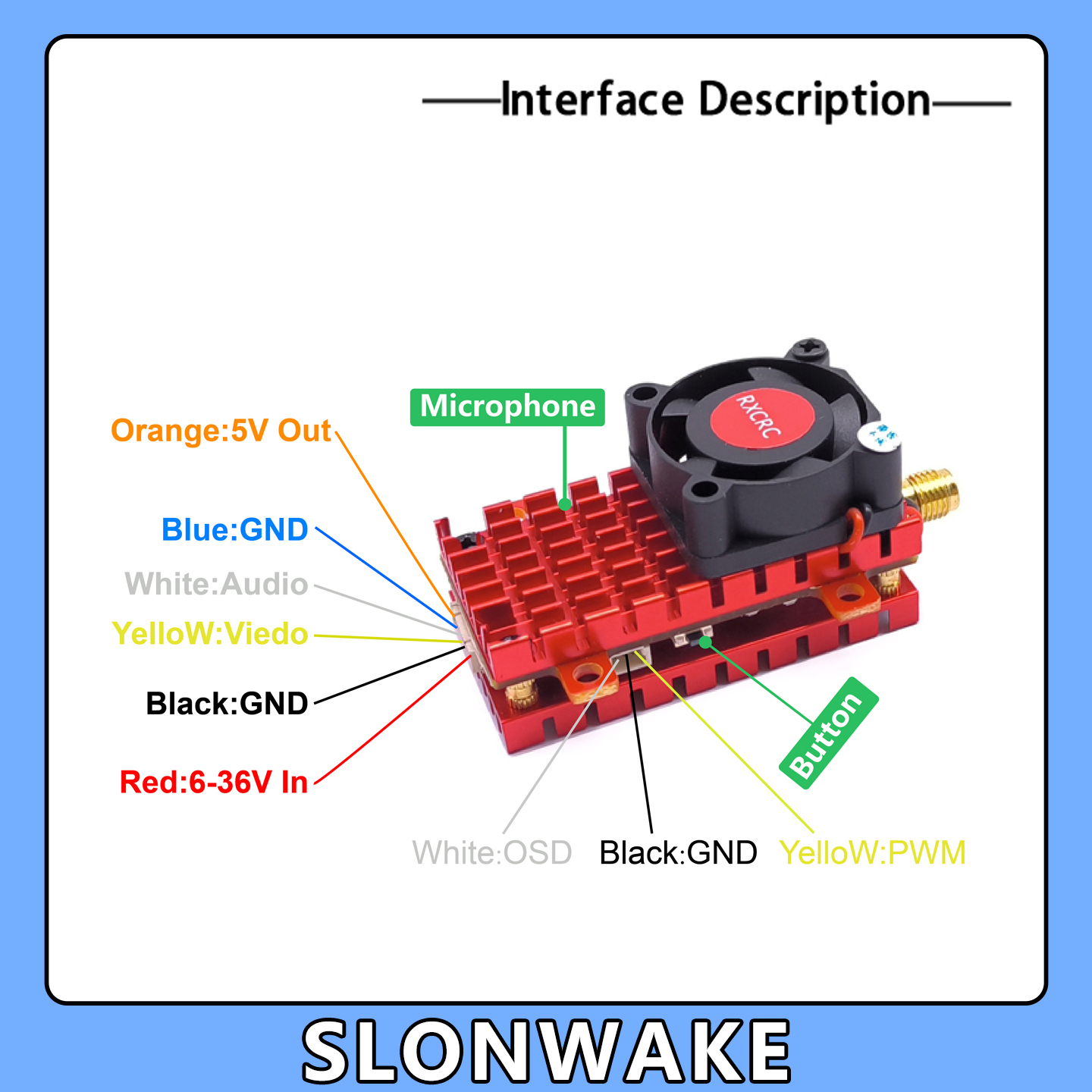 SLONWAKE 5,8G 2W VTX FPV 1800T - Drone Rc With Screen reseña y precio