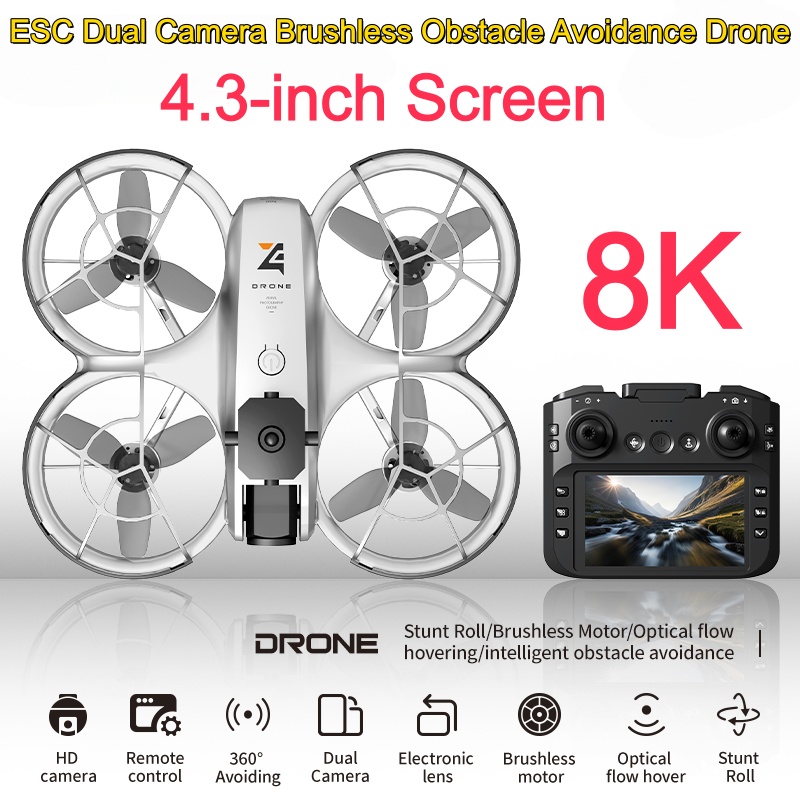 Dron 8K ESC con Cámara Dual, Q - Esc 4In1 Brushless reseña y precio