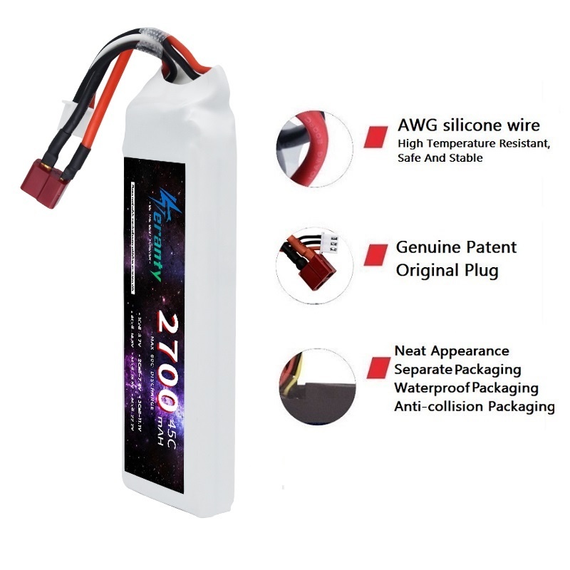 1/3 Uds 2S 7,4 V batería Lipo  - Drone Rc Race reseña y precio