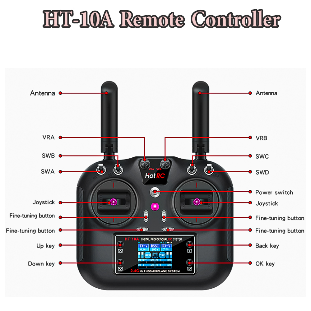Control Remoto Hotrc Hot RC HT - Drone Rc Aircraft reseña y precio