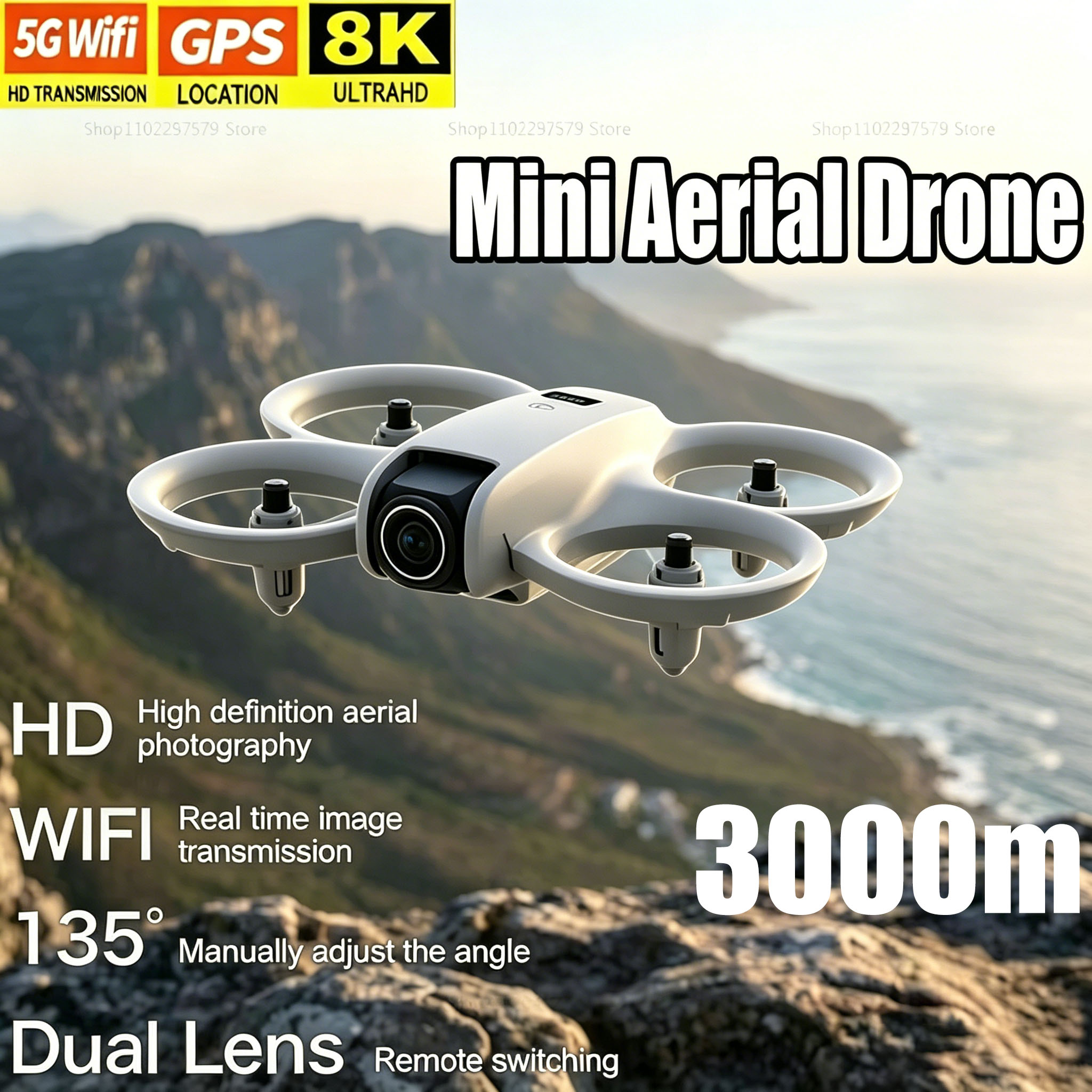 Mini Dron con Cámara HD 8K, FP - Drone Without Rc reseña y precio