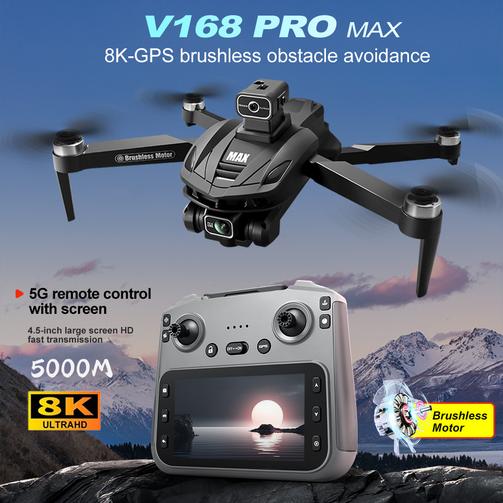 V168 PRO Max GPS Drone 8K Prof - Drone Rc Fpv Pro reseña y precio