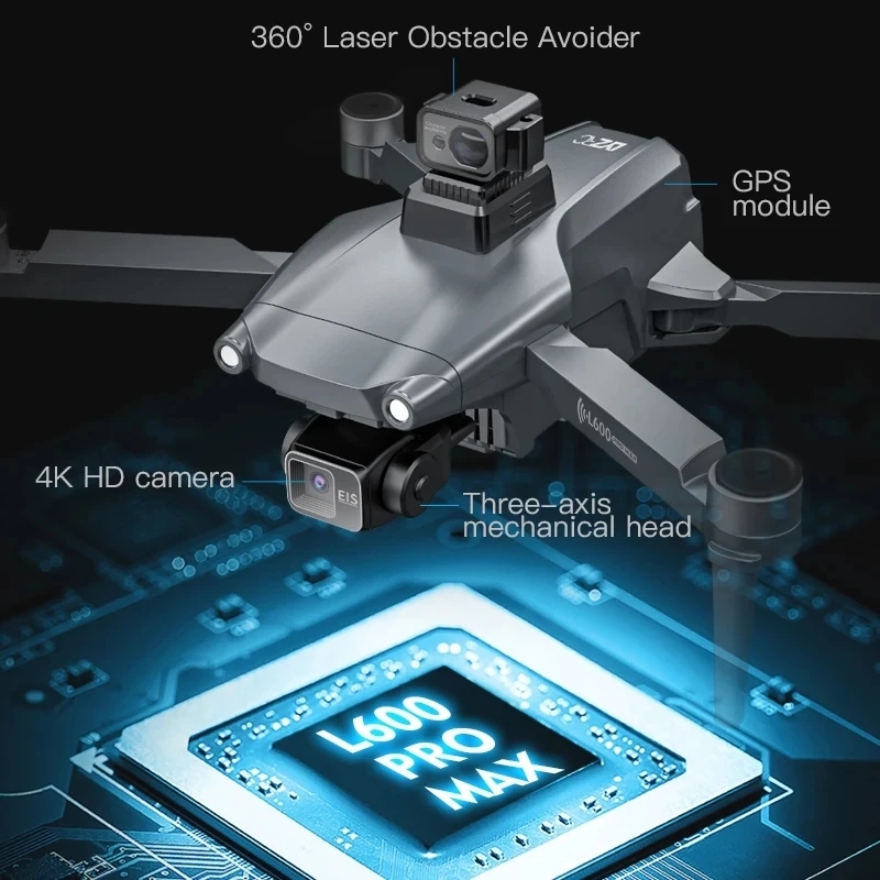 L600 PRO MAX GPS Drone profesi - Drone Rc Fpv Pro reseña y precio