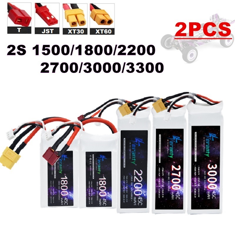 2 uds 7,4 V Lipo 2S batería 15 - Drone Rc Race reseña y precio