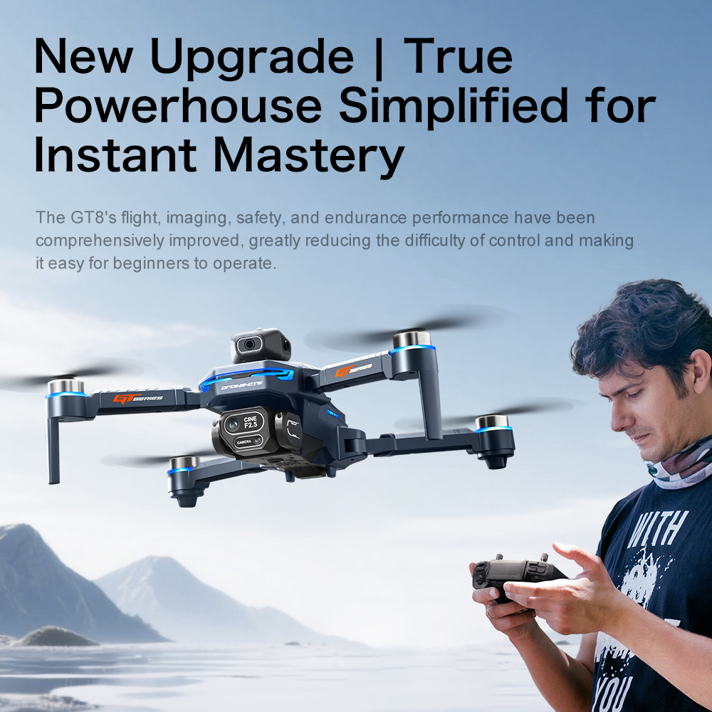 Dron Lenovo GT8 8K HD con cáma - Rc Drone E88 reseña y precio