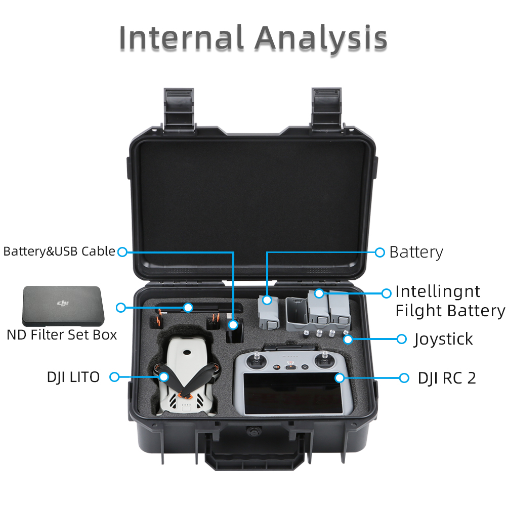 Estuche rígido de almacenamien - Drone Dji Rc N3 reseña y precio