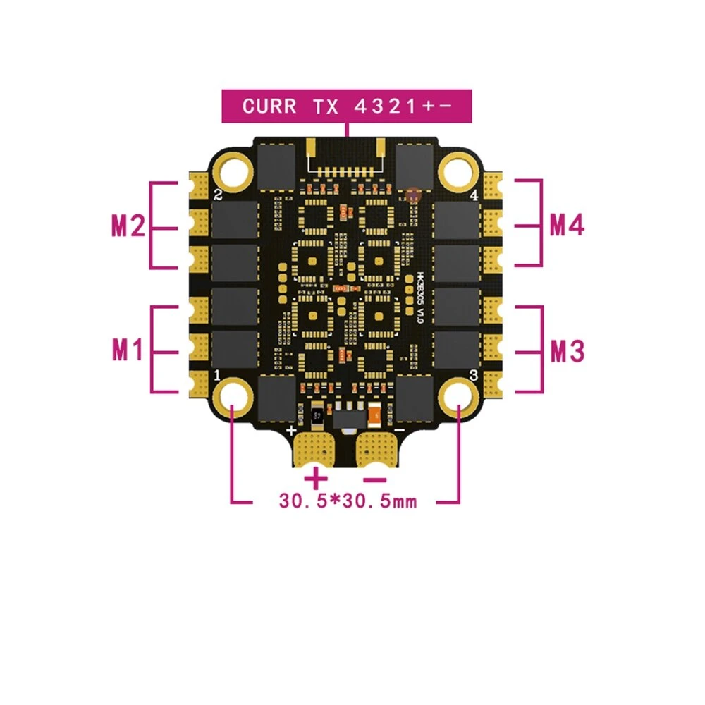 HAKRC 60A Blheli_32 2-6S 4 en  - Esc 4In1 Brushless reseña y precio