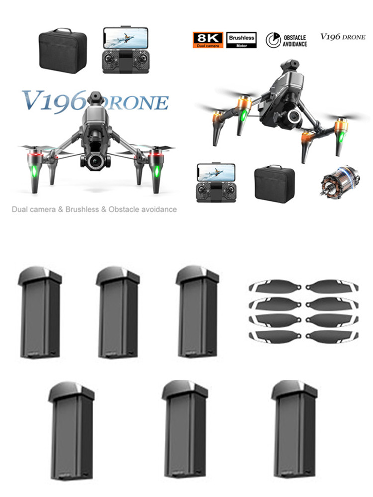 Batería/Hélices para Dron RC V - Drone V196 Rc reseña y precio